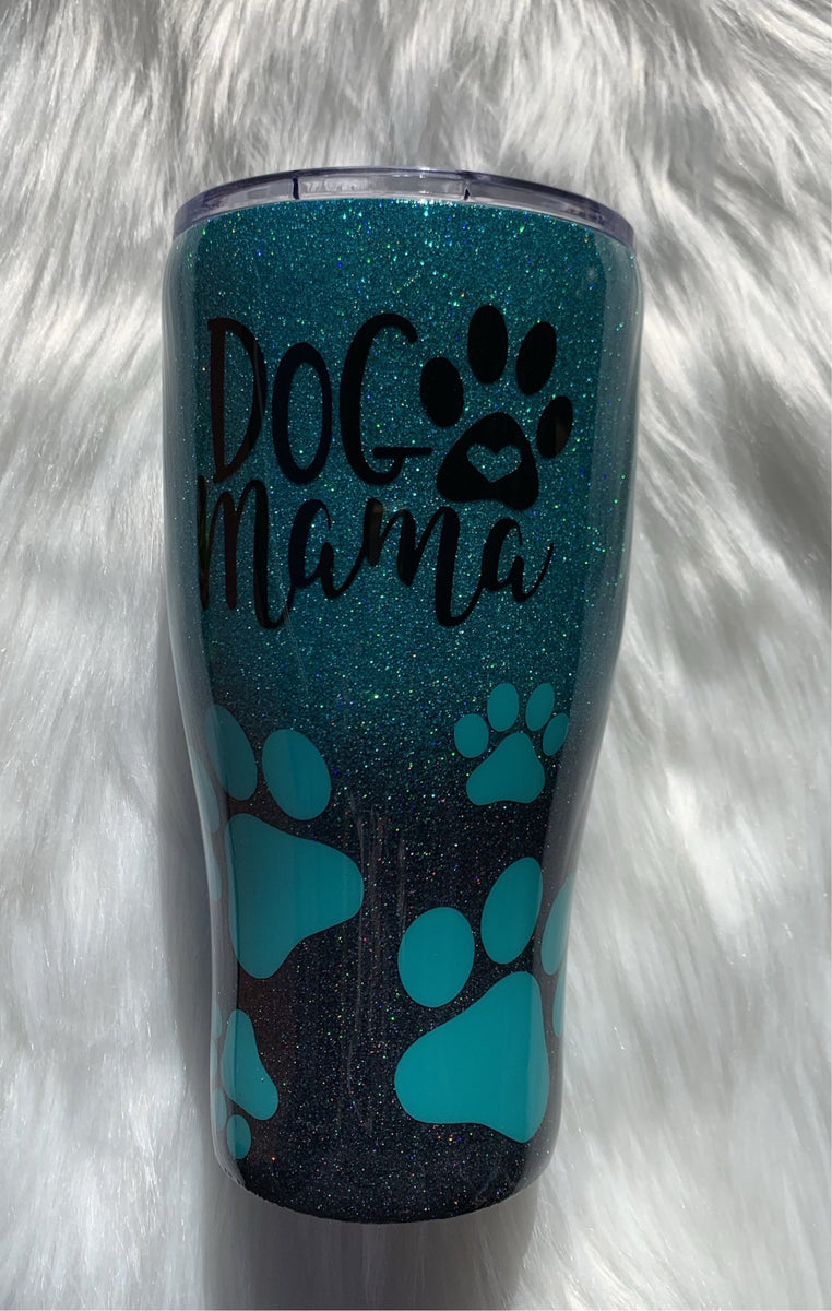 Dog Mom Glitter Tumbler – Farmhouse Fabrication