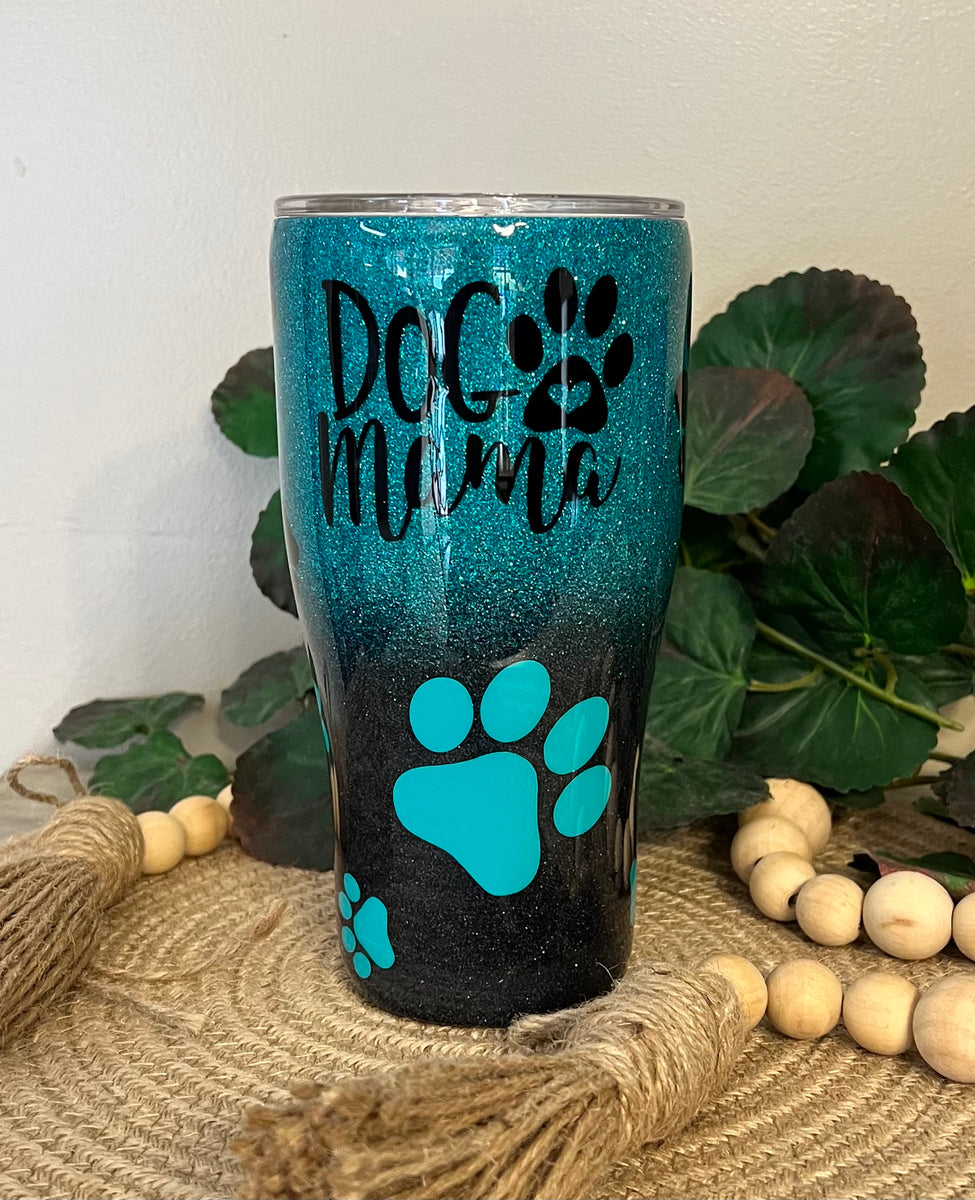 HANDMADE 20oz EPOXY RESIN GLITTER TUMBLER with lid and straw