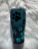 Dog Mama Tumbler | Glitter Tumbler | Custom Tumbler