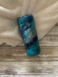 Life is Better at the Beach Glitter Tumbler / Milky Way Tumbler / Beach Tumbler