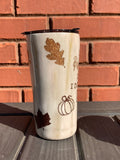 Pumpkin Spice Tumbler ~ Glitter Tumbler ~ If Loving Pumpkin Spice is wrong I don't wanna be right