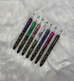 Glitter Leopard Pen | Glitter Personalized Gel Pens | Custom Glitter Pens