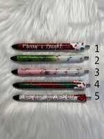 Christmas Pens | Christmas Glitter Pens | Custom Christmas Pens