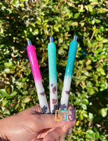 Cow Pen | Resin Pen | Glitter Pen | Personalized Pen | Gel Pen