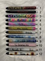 Glitter Pens | Custom Pens | Personalized Pen | Leopard Pen