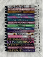 Glitter Pens | Personalized Pens | Custom Pens | Glitter Gel Pens | Leopard Pen | Glitter Ombre Pen
