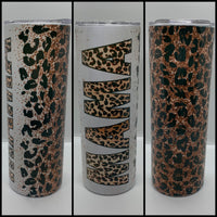 Mama Leopard Tumbler | Custom Tumbler | Leopard Tumbler | Mom Tumbler