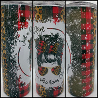 Christmas Tumbler | Just a girl who loves Christmas Sublimation Tumbler | Custom Tumbler | Personalized Tumbler